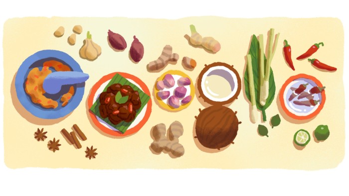 Google Doodle Rendang
