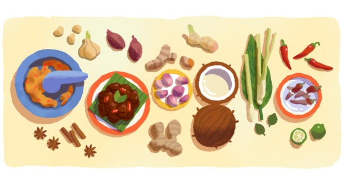 Google Doodle Rendang
