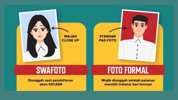 Ilustrasi swafoto CPNS.