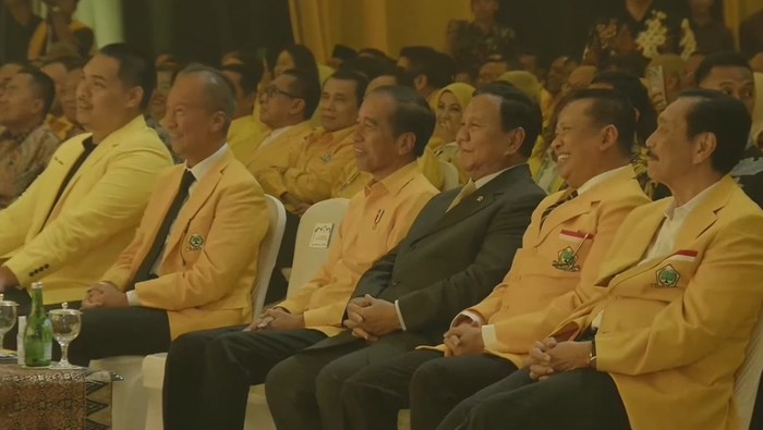 Jokowi di Munas Golkar.