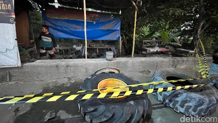 Ledakan di bengkel tambal ban Mojokerto