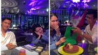 Rayakan ulang tahun Azizah tahun lalu, Arhan ajak sang istri untuk makan malam romantis. Lengkap dengan cake dan kado yang disiapkannya. Foto: Instagram @azizahsalsha_