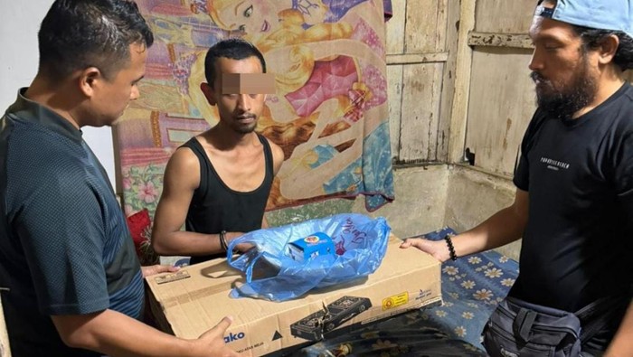Pelaku pencurian di Pematangsiantar ditangkap. (Istimewa)