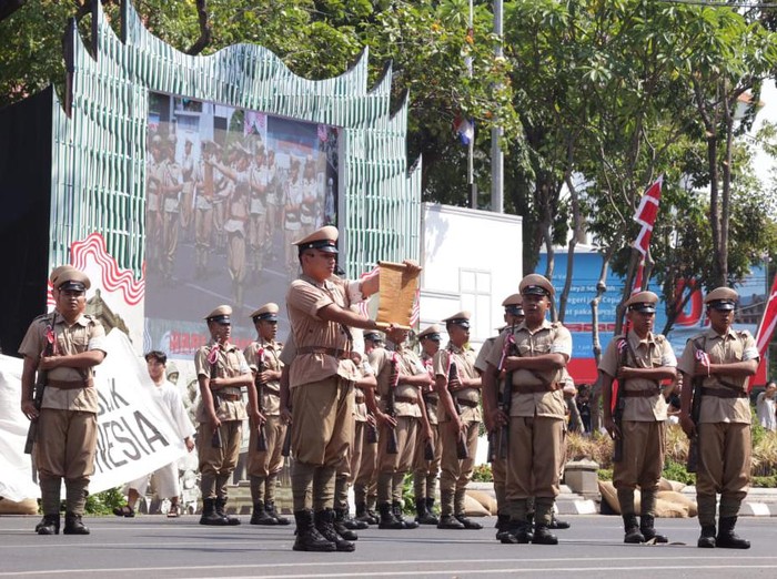 Peringatan Hari Juang Polri di Surabaya, Jatim, Rabu (21/8/2024).