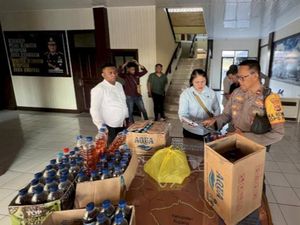 Operasi Pekat Turangga 2024, Polresta Kupang Kota Sita 132 Liter Sopi