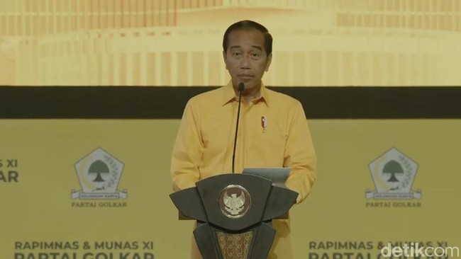 Presiden Joko Widodo (Jokowi) di Munas Golkar