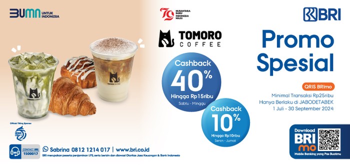 Promo BRI Tomoro Coffee