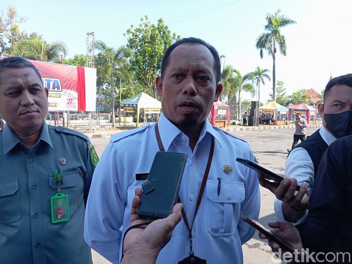 Sekretaris Daerah (Sekda) Kabupaten Pati, Jumani, ditemui di halaman Stadion Joyokusumo Pati, Rabu (21/8/2024).
