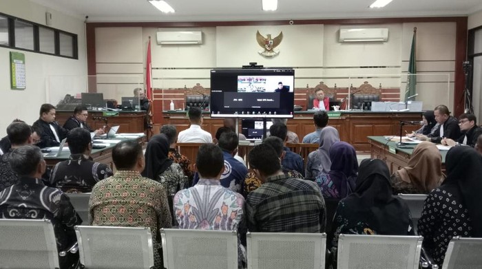 Sidang lanjutan kasus korupsi pemotongan dana insentif pegawai BPPD Sidoarjo