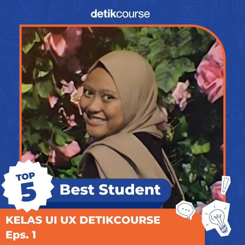 Top 5 peserta terbaik detikCourse Kelas UI/UX untuk pemula