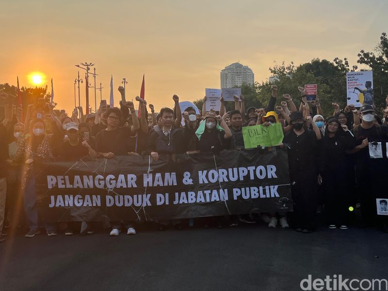 Aksi Kamisan 22 Agustus 2024. (Rumondang Naibaho/detikcom)