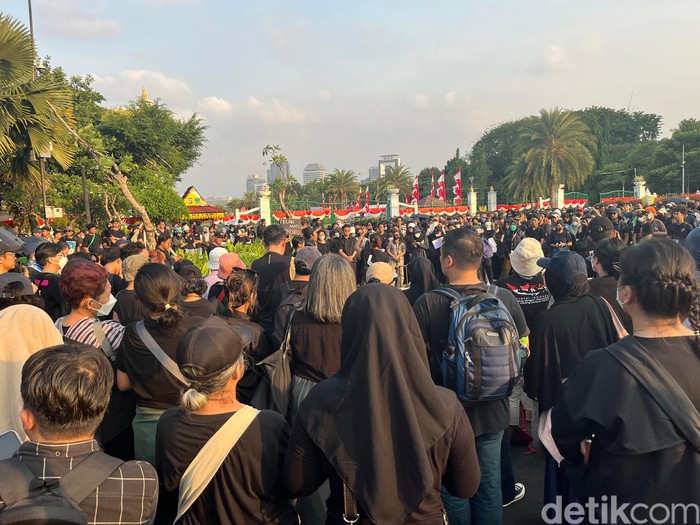 Aksi Kamisan 22 Agustus 2024. (Rumondang Naibaho/detikcom)