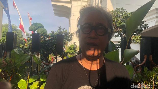 Budayawan Butet Kartaredjasa usai aksi Jogja Memanggil di Nol Kilometer Kota Jogja, Kamis (22/8/2024).