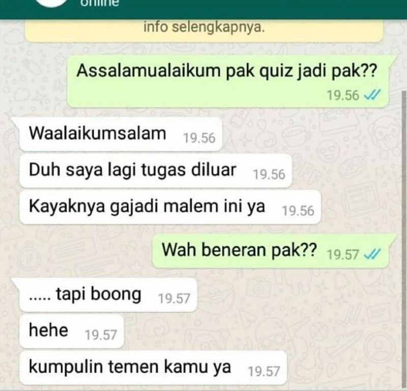 Yang jadi korban pemberi harapan palsu (PHP), deretan chat ini mungkin bisa related buat kamu. Yang sabar ya, Bos.