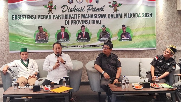 Diskusi Polda Riau-Mahasiswa. (Dok Polda Riau)