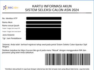 Cara Cetak Ulang Kartu Akun SSCASN 2024, Ini Langkah-langkahnya
