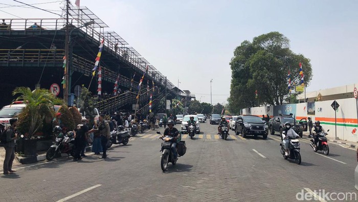 Lokasi massa aksi tolak pengesahan RUU Pilkada di Abu Bakar Ali, Kamis (22/8/2024).