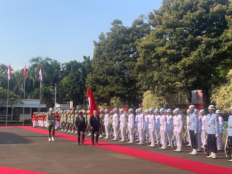 Menhan Turki temui Prabowo di Kemhan (Mulia/detikcom)