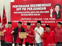 PDIP Jatim Serahkan 10 Rekom Bacakada, Ada Banyuwangi dan Trenggalek
