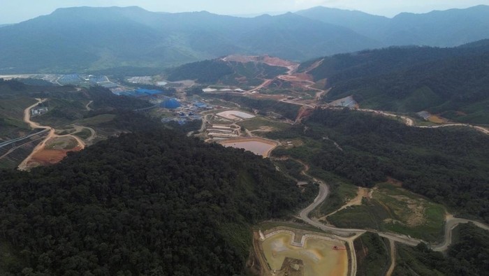 A drone view shows different areas of the Mirador Mine in Ecuacorriente's operating zone, in Tundayme, Ecuador, August 15, 2024. REUTERS/Karen Toro