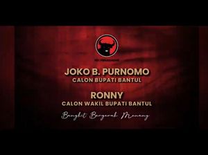 Joko-Rony Diusung PDIP di Pilkada Bantul, Demokrat Ganti Rekomendasi