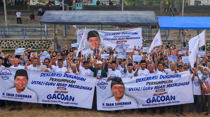 Perkumpulan Ustaz-Guru Ngaji Gabung Relawan Gacoan Solid Dukung Eman Suherman (dok.ist)