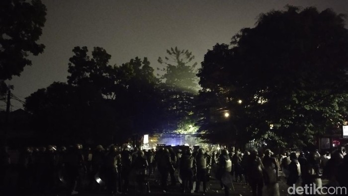 Situasi depan Gedung DPRD Jabar usai demo tolak revisi UU Pilkada