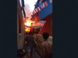 Kebakaran di Permukiman Galangan Kapal Makassar, 4 Rumah Ludes