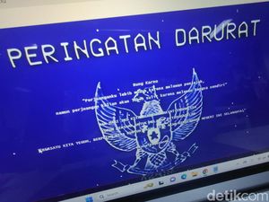 Aneka Situs Pemerintah Dijaili Jadi Peringatan Darurat Garuda Biru
