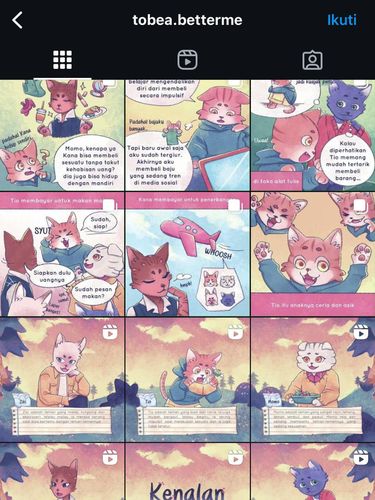 Ghea Sonja, Mahasiswa DKV Universitas Dinamika kreator komik digital bertajuk 'To Be a Better Me'.