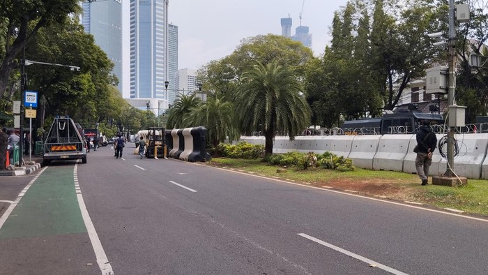 Kondisi di depan KPU RI jelang demo hari ini