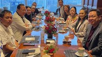 Berbagai pertemuan politik juga kerap diadakan dengan acara makan bersama. Tujuannya agar lebih santai untuk membicarakan agenda yang akan dilakukan. Foto: Instagram/krisdayantilemos