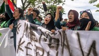 Unjuk rasa yang dikuti gabungan mahasiswa di Kota Palu itu merupakan bagian dari gerakan peringatan darurat demokrasi di Indonesia setelah DPR mengabaikan putusan MK.