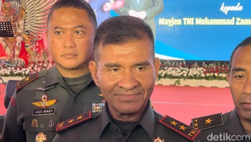 Pangdam IX/Udayana, Mayjen TNI Muhammad Zamroni usai acara lepas-sambut Pangdam IX/Udayana, Jumat (23/8/2024). (Ida Bagus Putu Mahendra/detikBali)