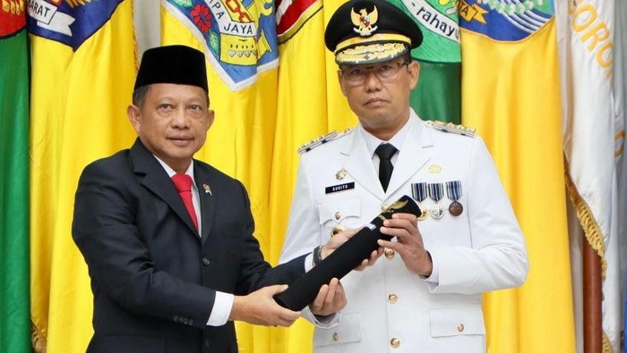 Pelantikan Sugito sebagai Penjabat (Pj) Gubernur Bangka Belitung (Babel).