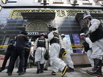 Penampakan Hotel 9 Lantai di Korea Selatan yang Terbakar