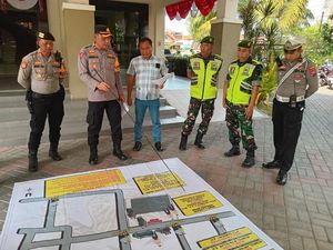 250 Personel Gabungan Amankan Pelantikan Anggota DPRD Lamongan