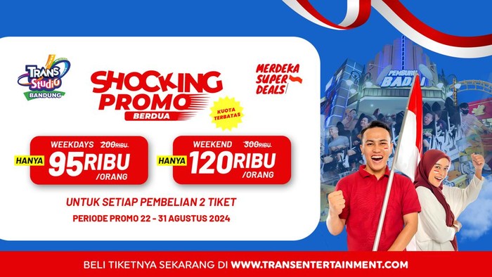 Shock! Tiket Trans Studio Bandung Diskon Gede-gedean Saat Akhir Bulan