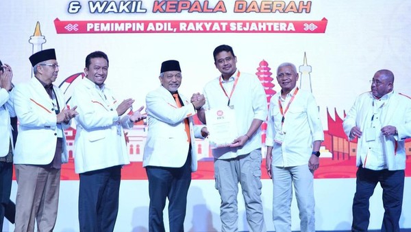 Potret Bobby Nasution Terima Dukungan Partai Maju di Pilgub Sumut 2024