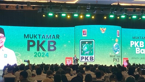 Cak Imin di Muktamar PKB (Dwi Rahmawati/detikcom)