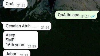 Oh, jadi selama ini QnA tuh Qenalan Atuh. Foto: X/Rienir123