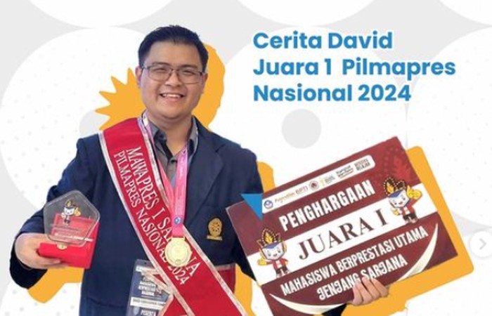 David, Juara 1 Pilmapres 2024
