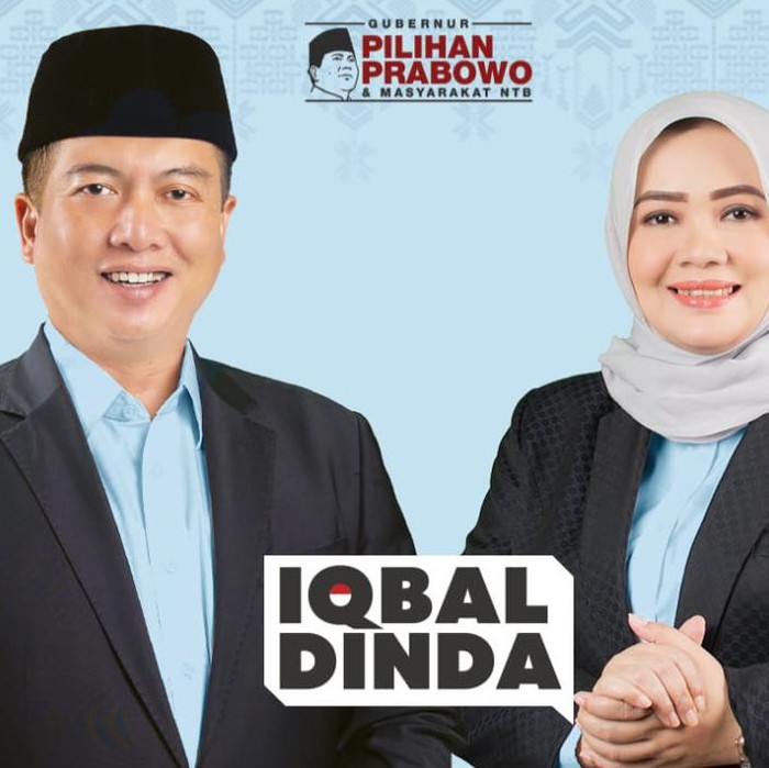 Duet Lalu Muhamad Iqbal-Indah Dhamayanti Putri atau Iqbal-Dinda. (Foto: Istimewa)