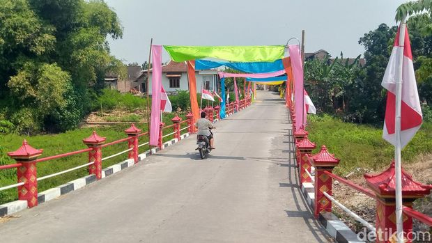 Kawasan Kali Mati di Desa Sidowarno, Kecamatan Wonosari, Klaten, yang dulunya sungai Bengawan Solo. Foto diunggah pada Sabtu (24/8/2024).