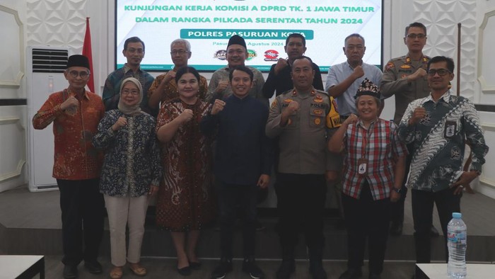 Komisi A DPRD Jawa Timur berkunjung ke Polres Pasuruan Kota