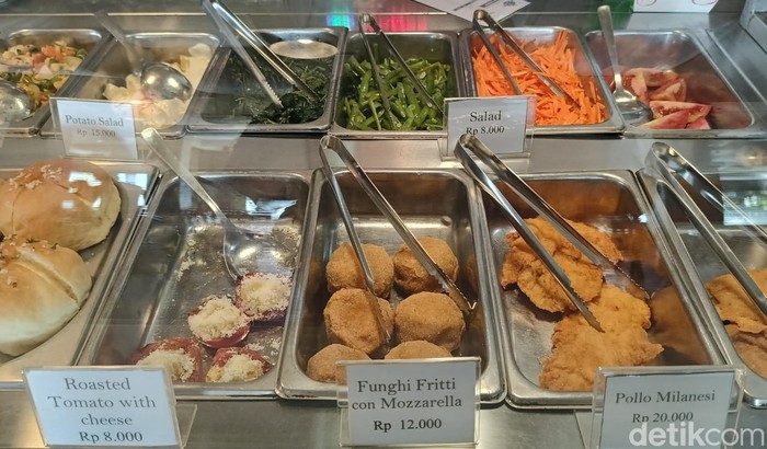 Macam-macam jenis masakan Italia di Il Pomodoro.