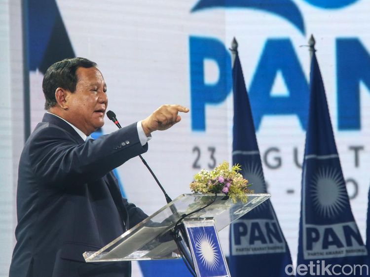 Momen Prabowo Pidato di Penutupan Kongres PAN