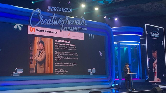 Momen Produser of Astory, Lee Sang Baek di Pertamina Creativepreneur