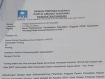 PAN Surati KPU Minta Pelantikan Anggota DPRD Pinrang Terpilih Dibatalkan