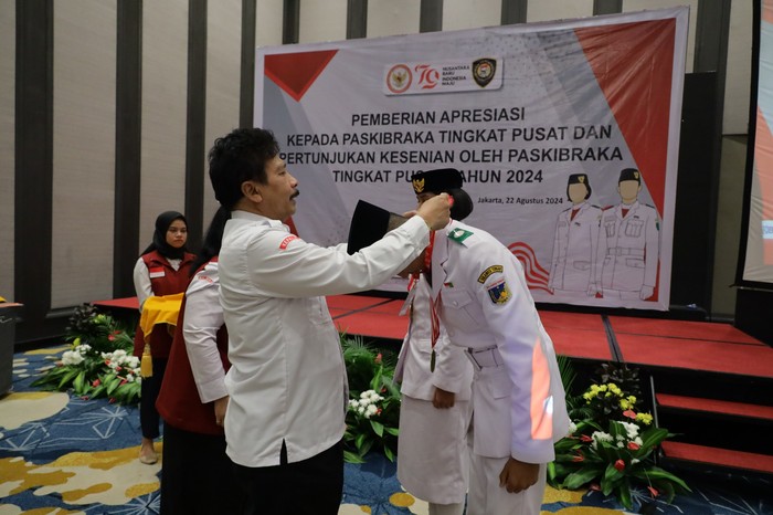 Pelepasan 76 Anggota Paskibraka Nasional 2024